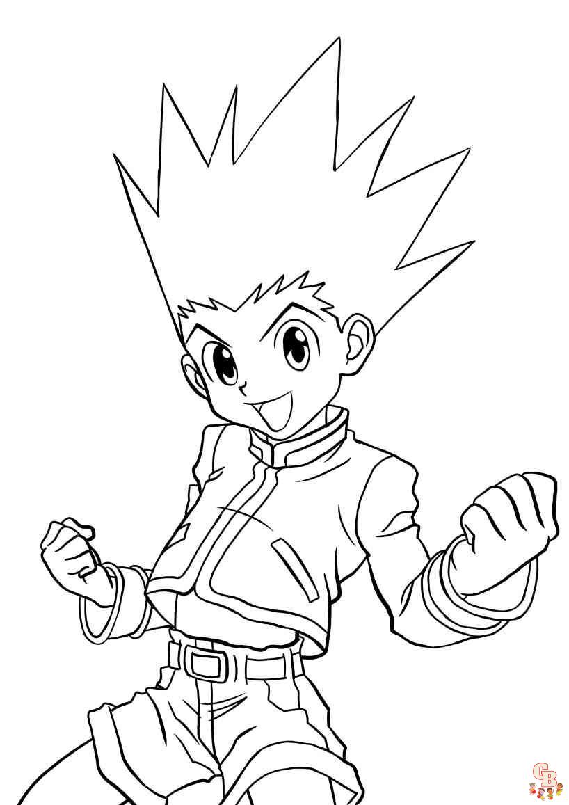Hunter x hunter coloring pages coloring pages