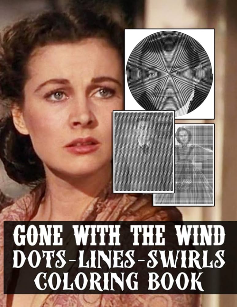 Gone with the wind dots lines swirls coloring book perfect book adult activity color puzzle books folliero alida books