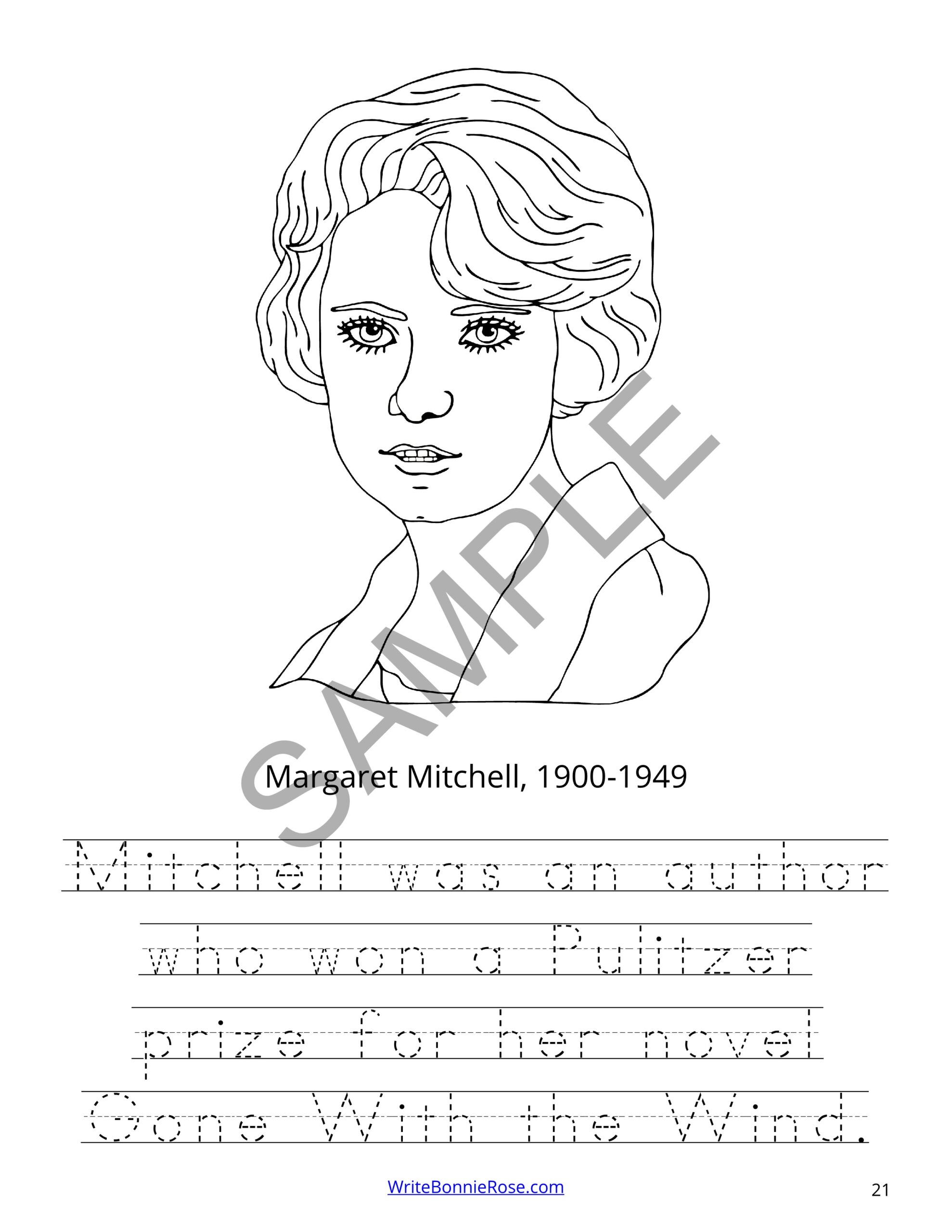 Famous americans of the s coloring book level b made by teachers