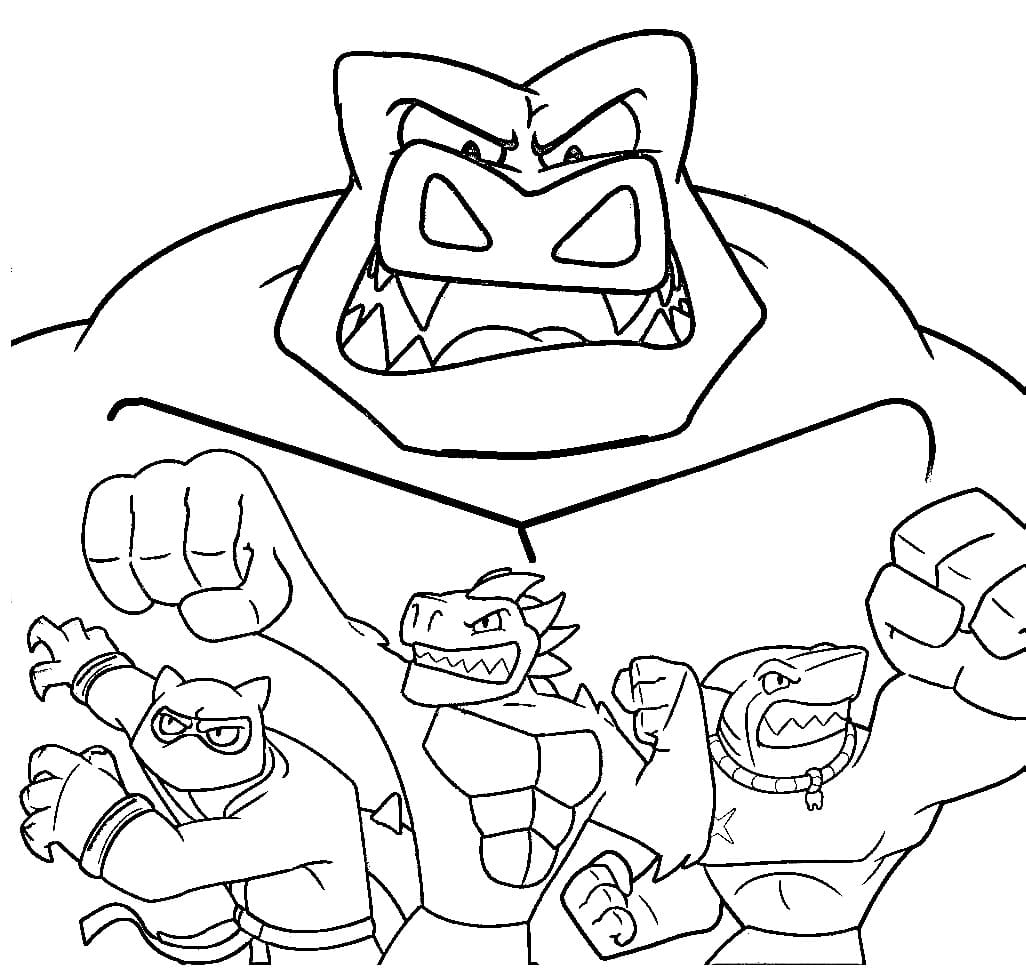 Free printable goo jit zu coloring pages for kids adults