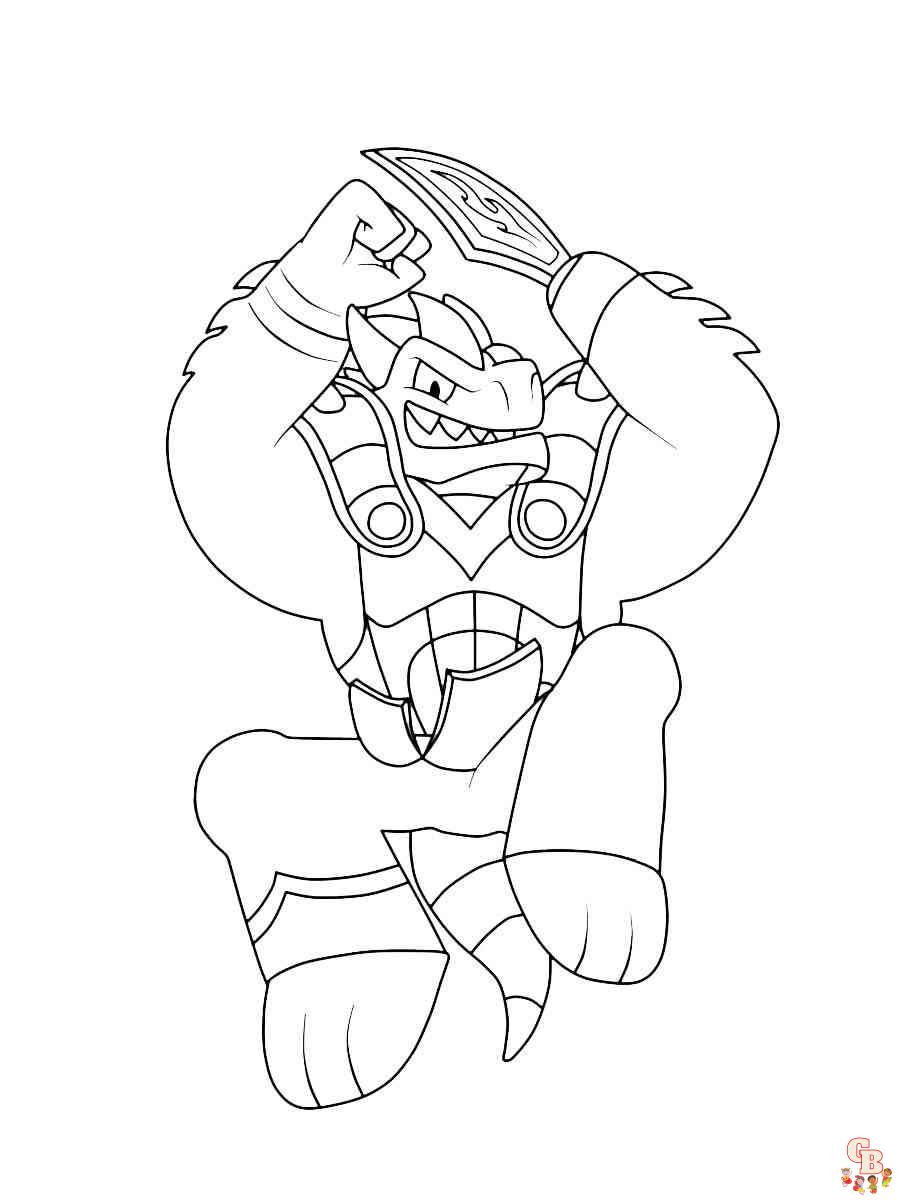 Discover the best goo jit zu coloring pages for kids