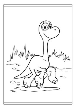 Perfect printable coloring pages for fans of pixars good dinosaur movie pdf