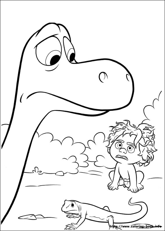 The good dinosaur coloring picture