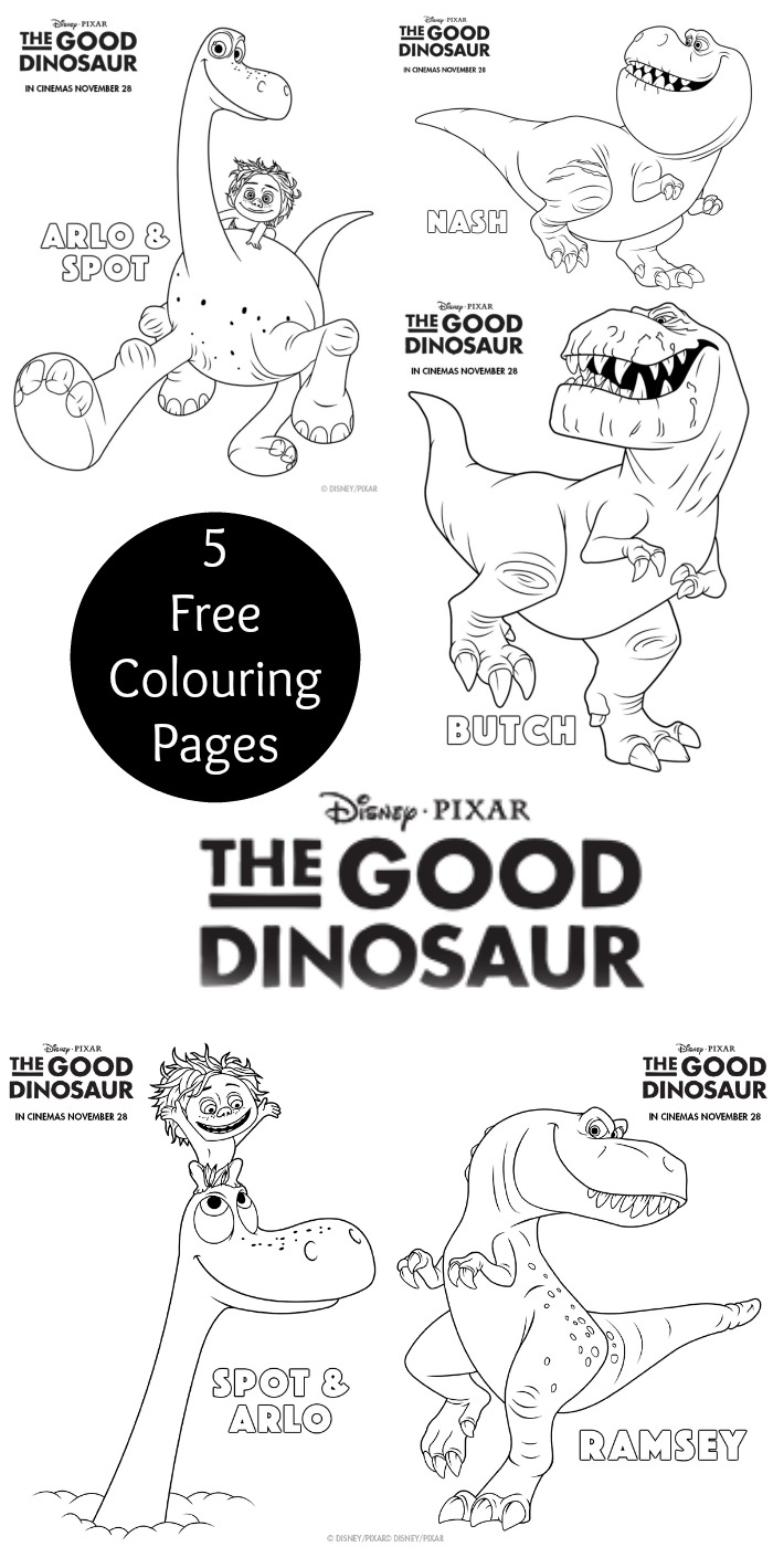 The good dinosaur louring pages