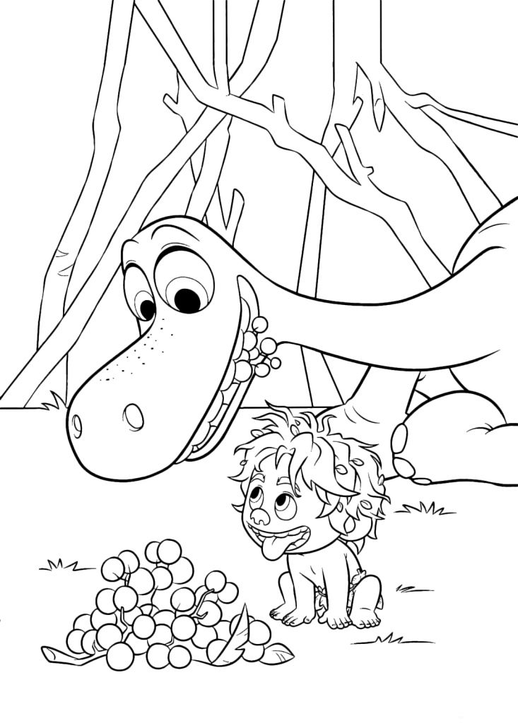 The good dinosaur coloring pages