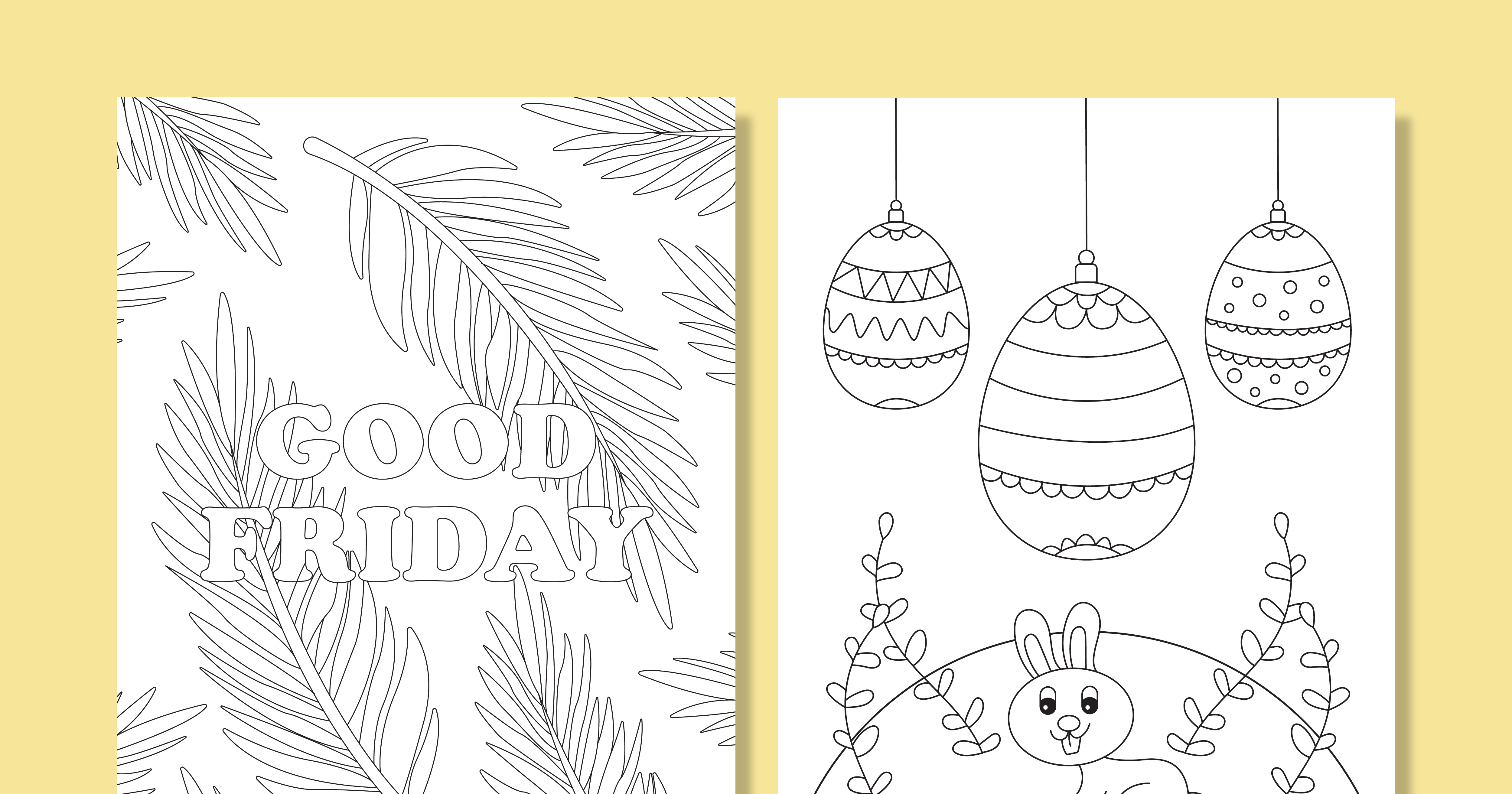 Good friday easter coloring sheets news purposebank