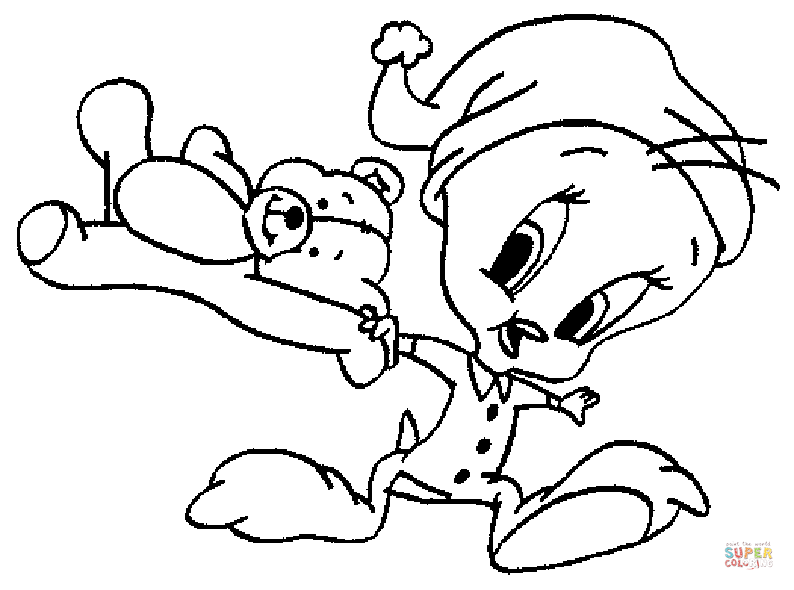 Good night tweety coloring page free printable coloring pages