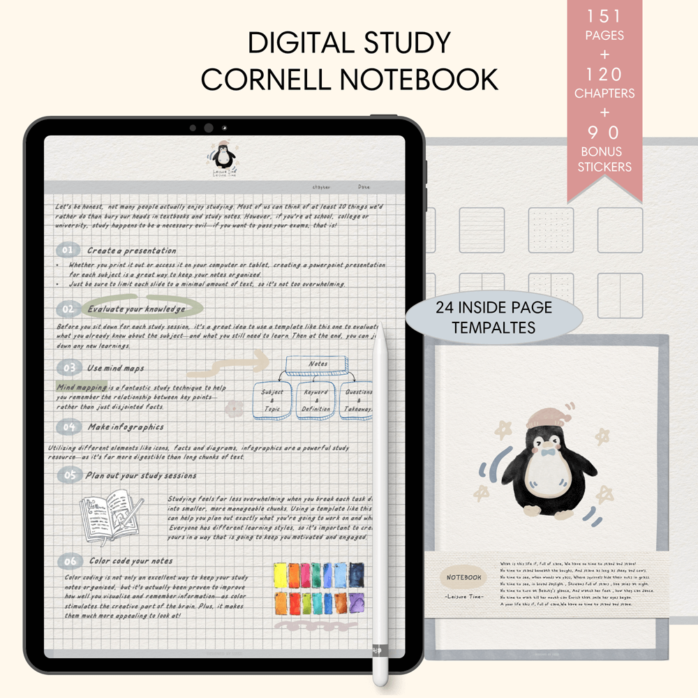 Goodnotes notebook for students studing note