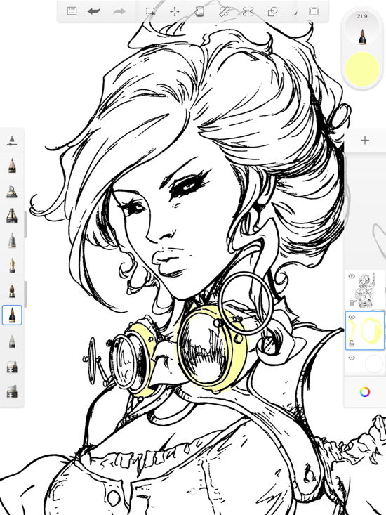 Ipad coloring book â organizing creativity