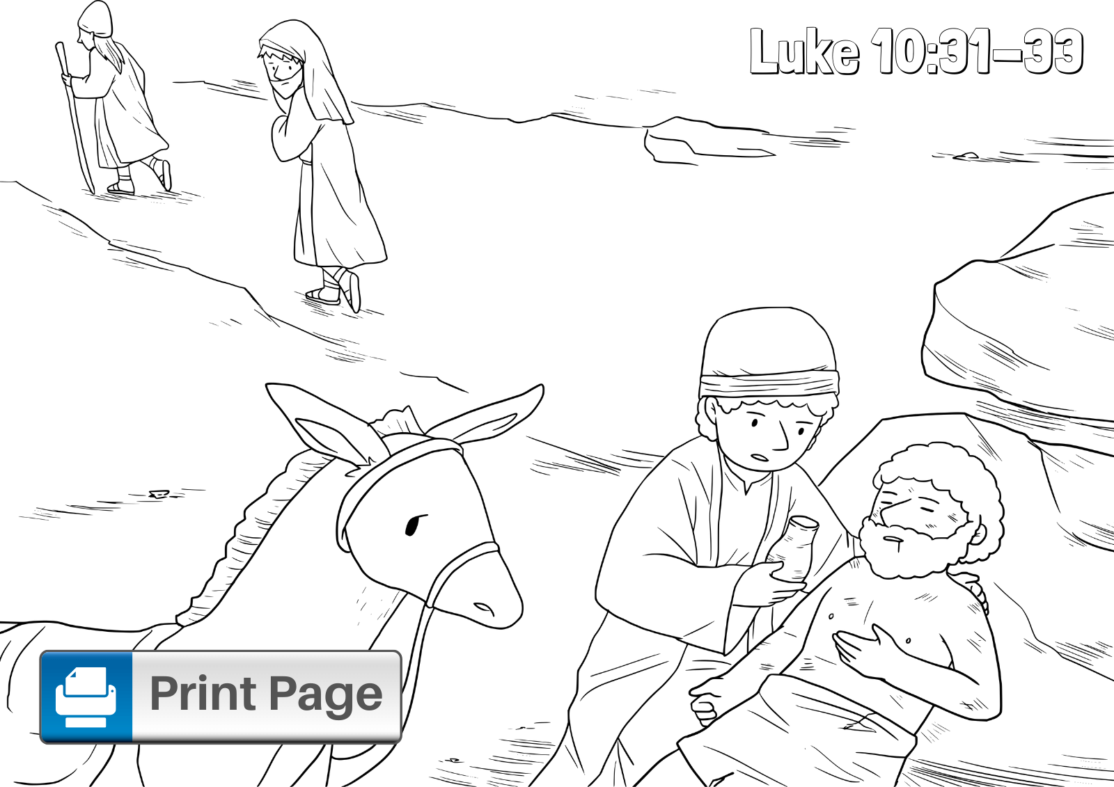 Free good samaritan coloring pages for kids printable pdfs â connectus