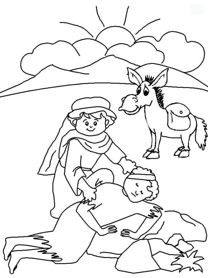 Good samaritan coloring pages printable for free download
