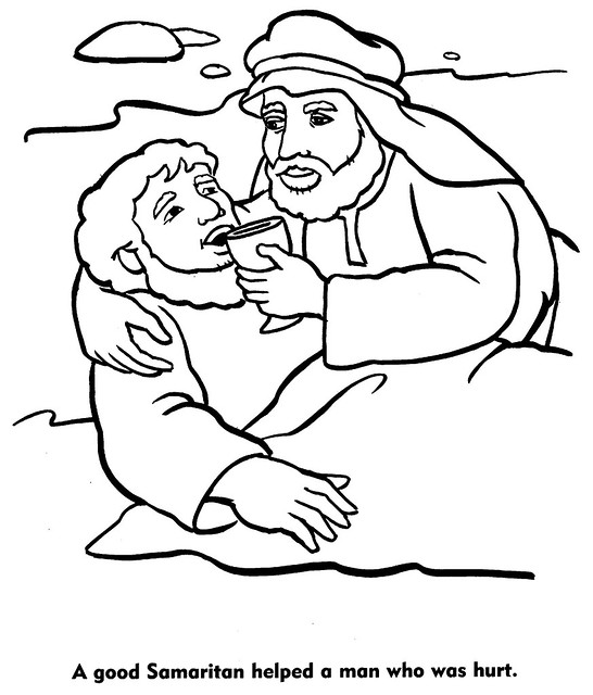 Coloring sheet good samaritan the donut man pagejpg