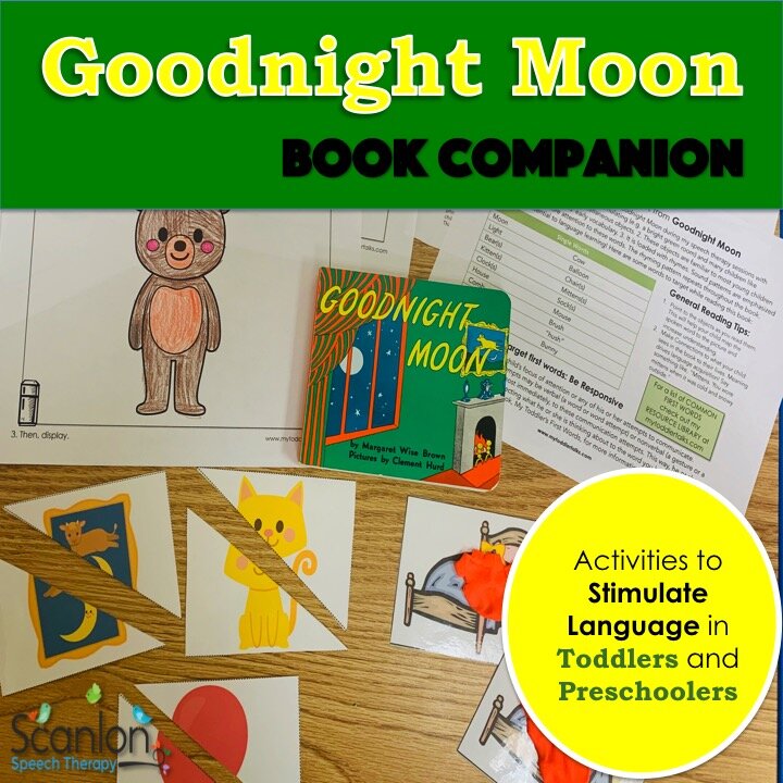 Goodnight moon book panion to simulate first words and early word binations â my toddler talks