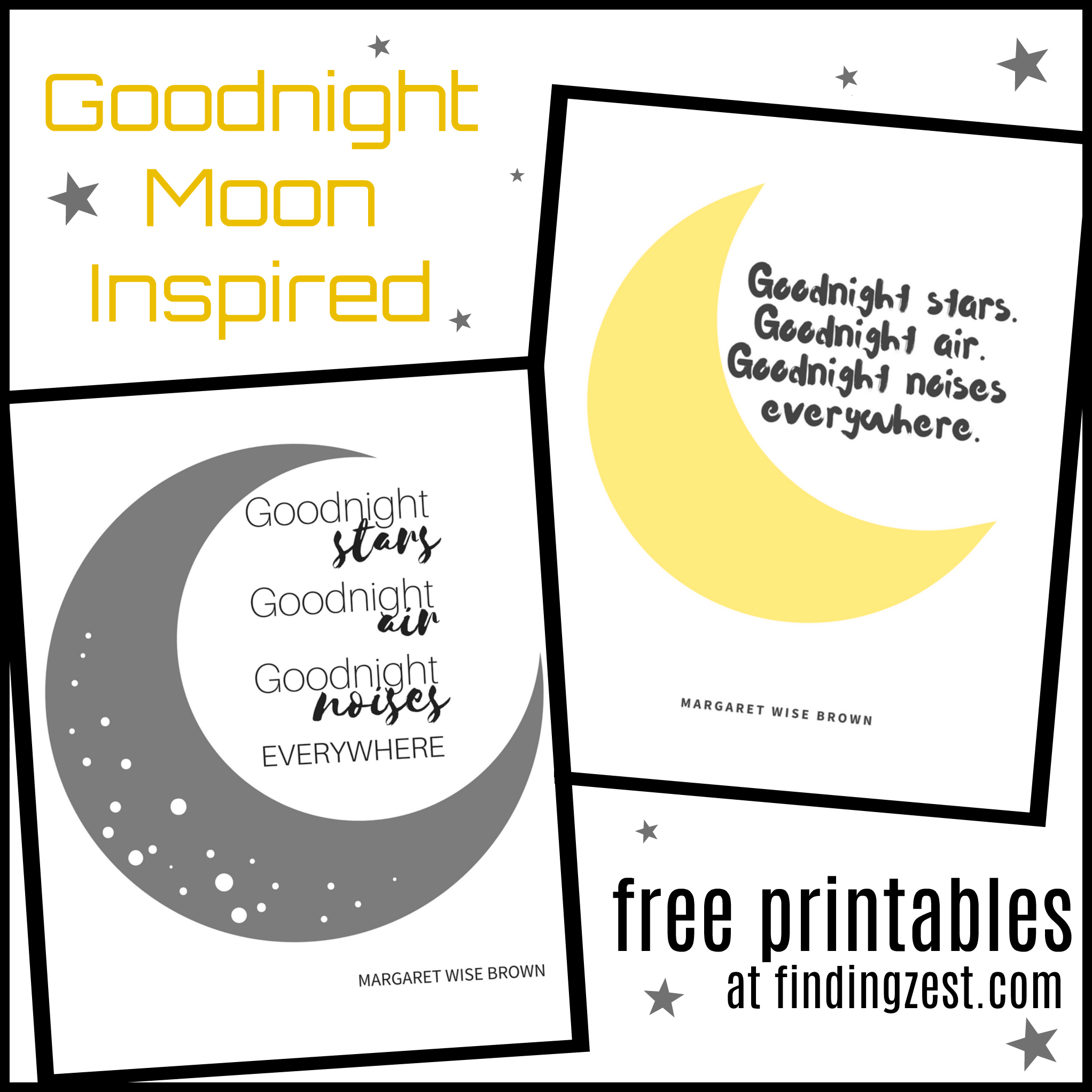 Goodnight moon inspired nursery free printables good day good night giveaway