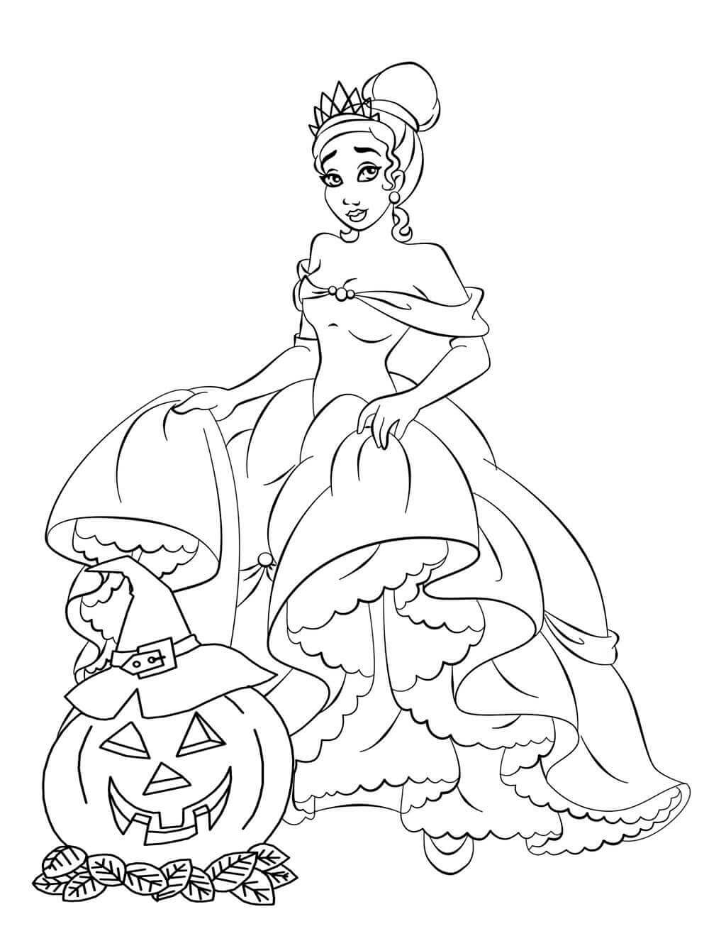 Disney halloween coloring pages