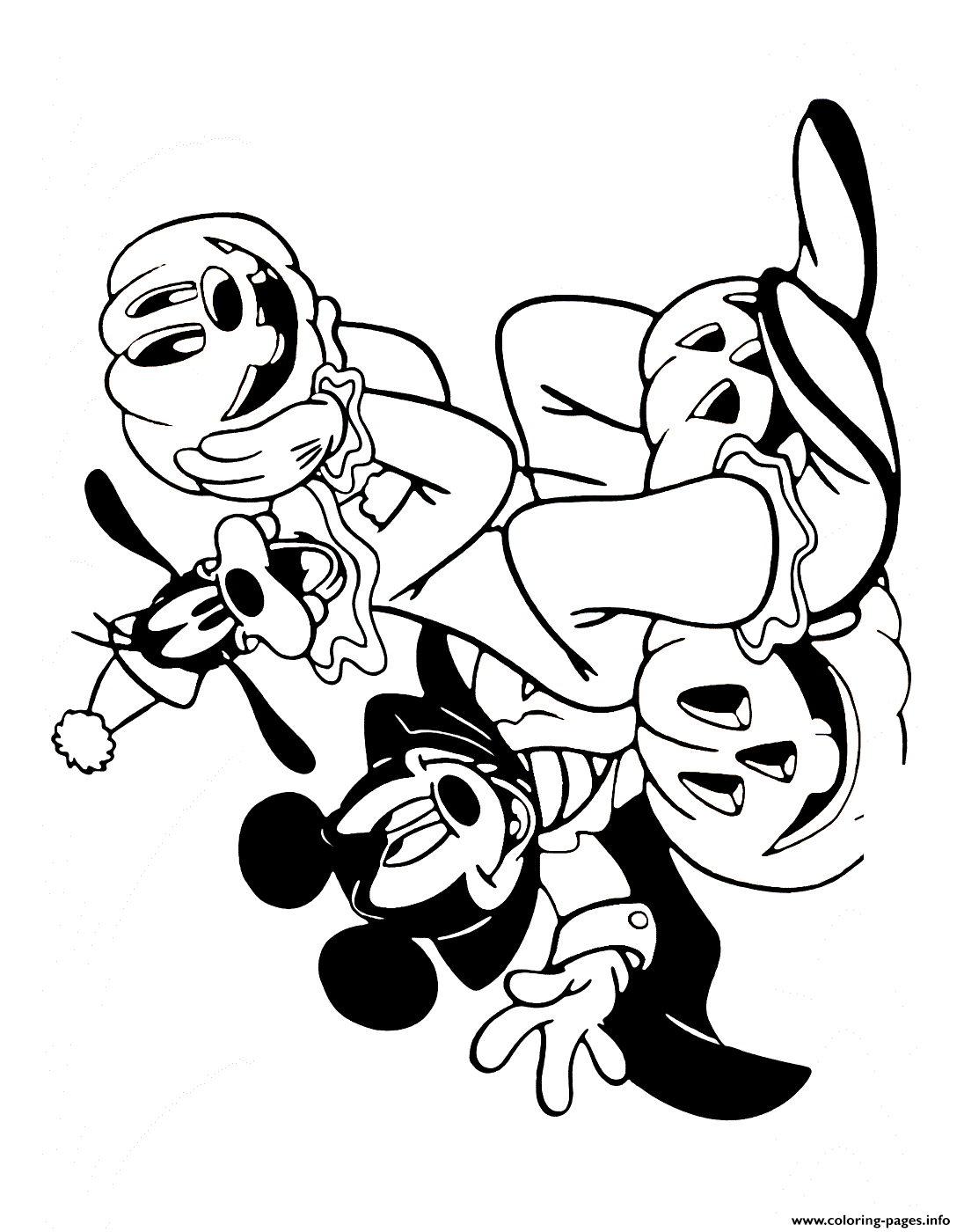Halloween mickey and goofy coloring page halloween coloring sheets halloween coloring mickey mouse coloring pages