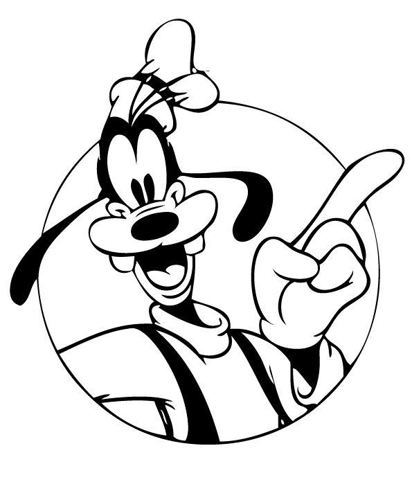 Goofy coloring pages printable for free download
