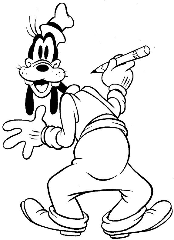 Goofy coloring pages by coloringpageswk on