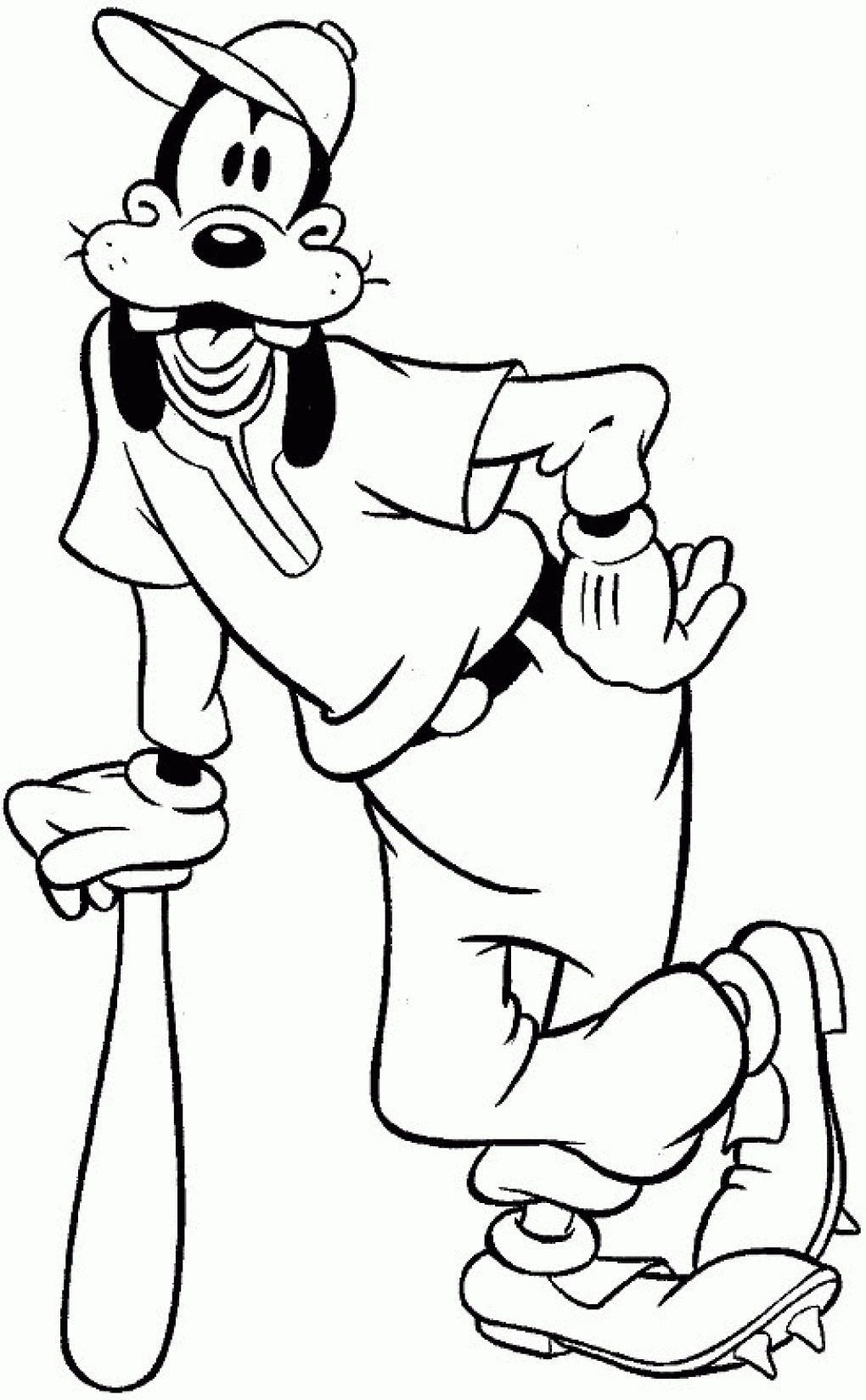 Free printable goofy coloring pages for kids