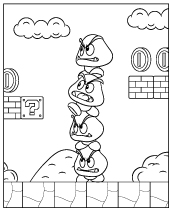 Super mario coloring pages to print