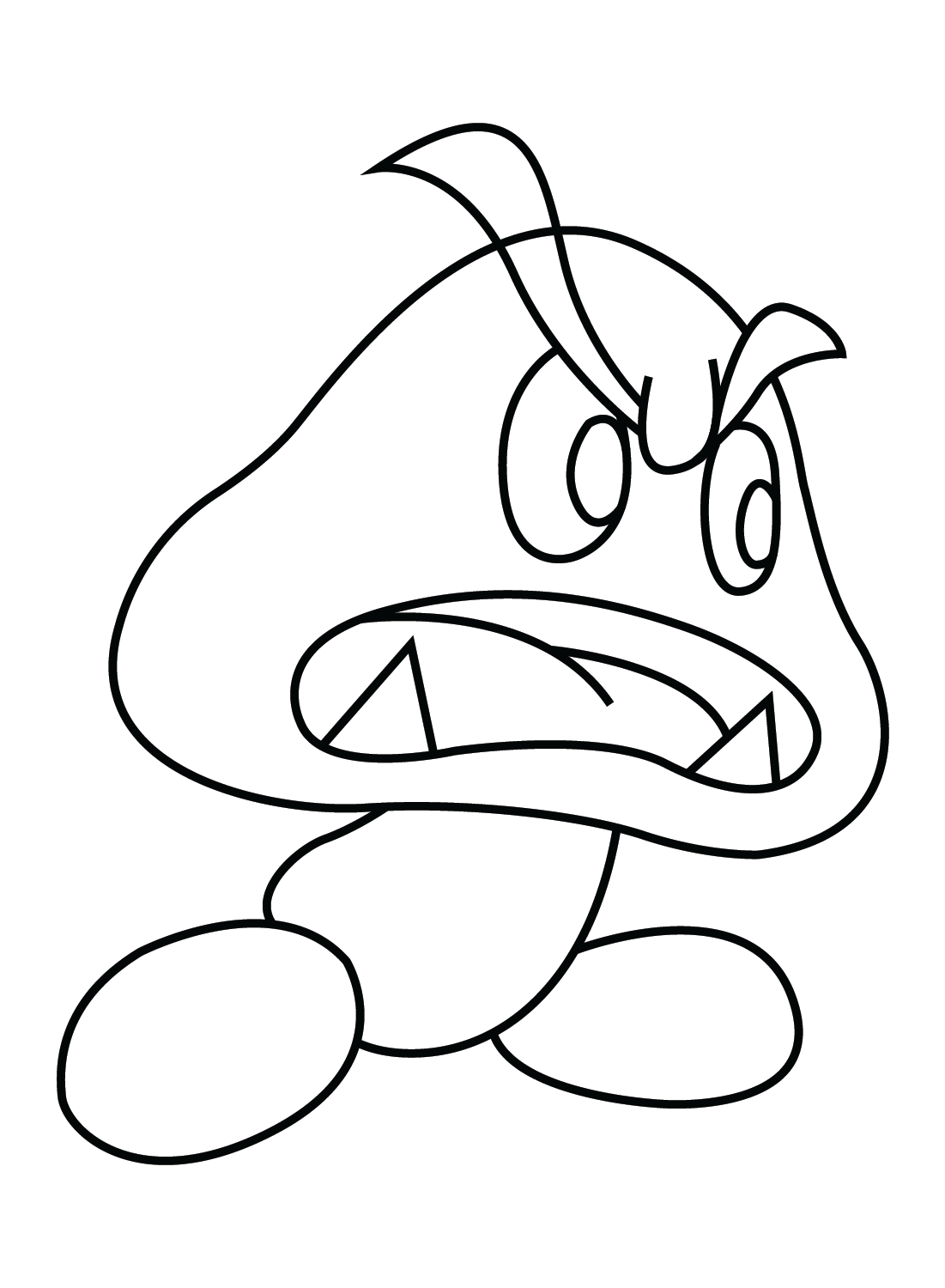Goomba coloring pages printable for free download