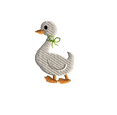 Mini goose machine embroidery design