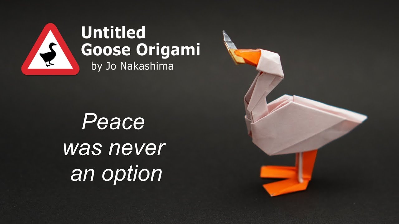 Origami goose
