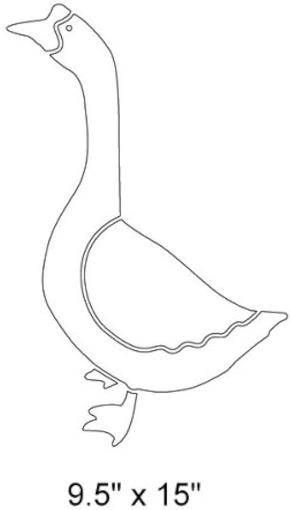 Goose stencil for painting geese on the walls of a kids room tools home improvement