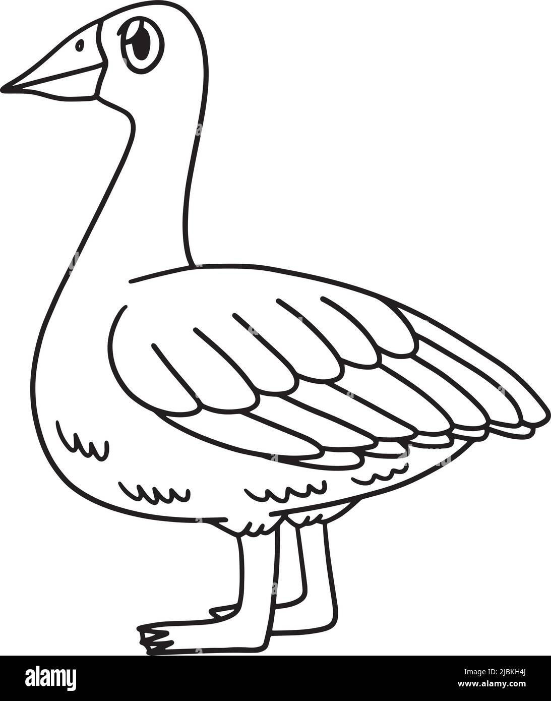 Goose outline stock vector images