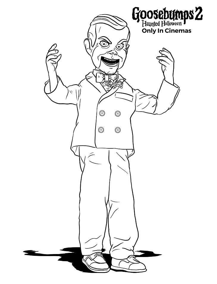 Free goosebumps coloring pages pdf to print