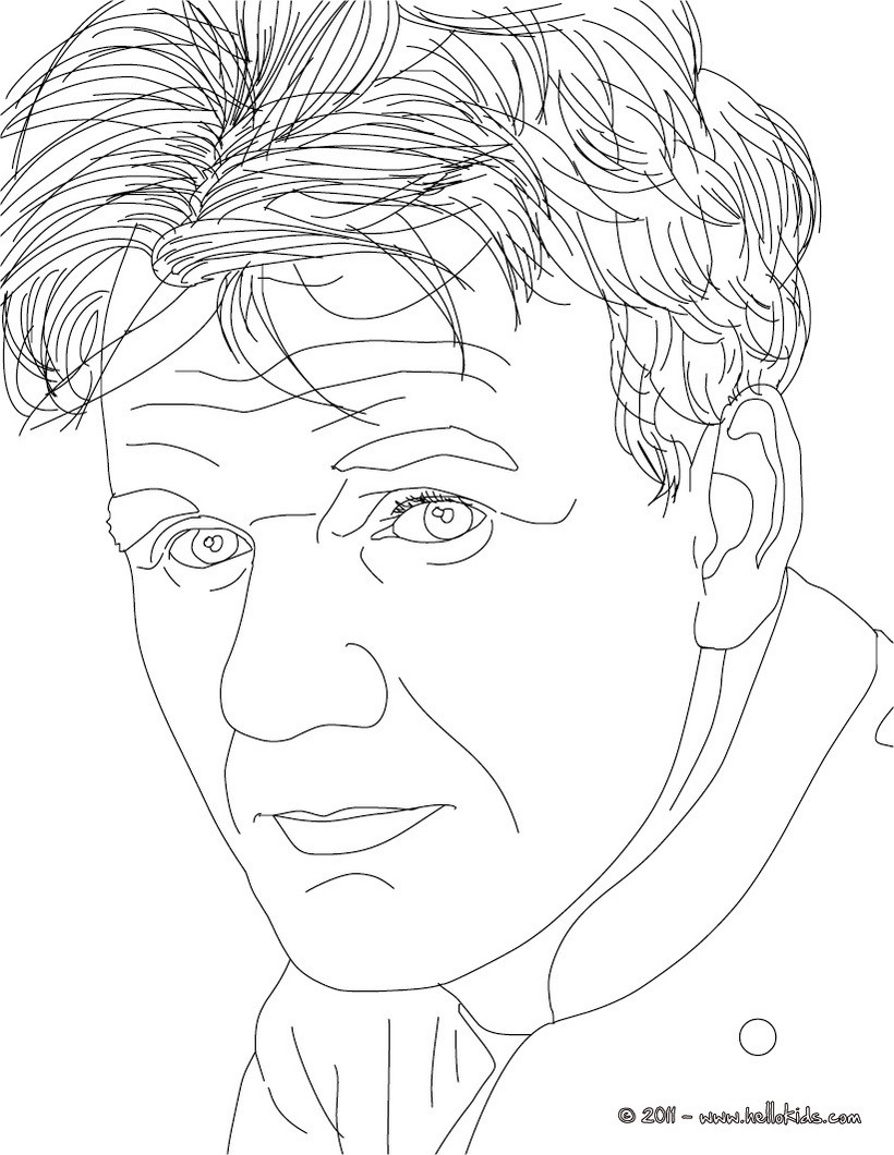 Gordon ramsay coloring pages