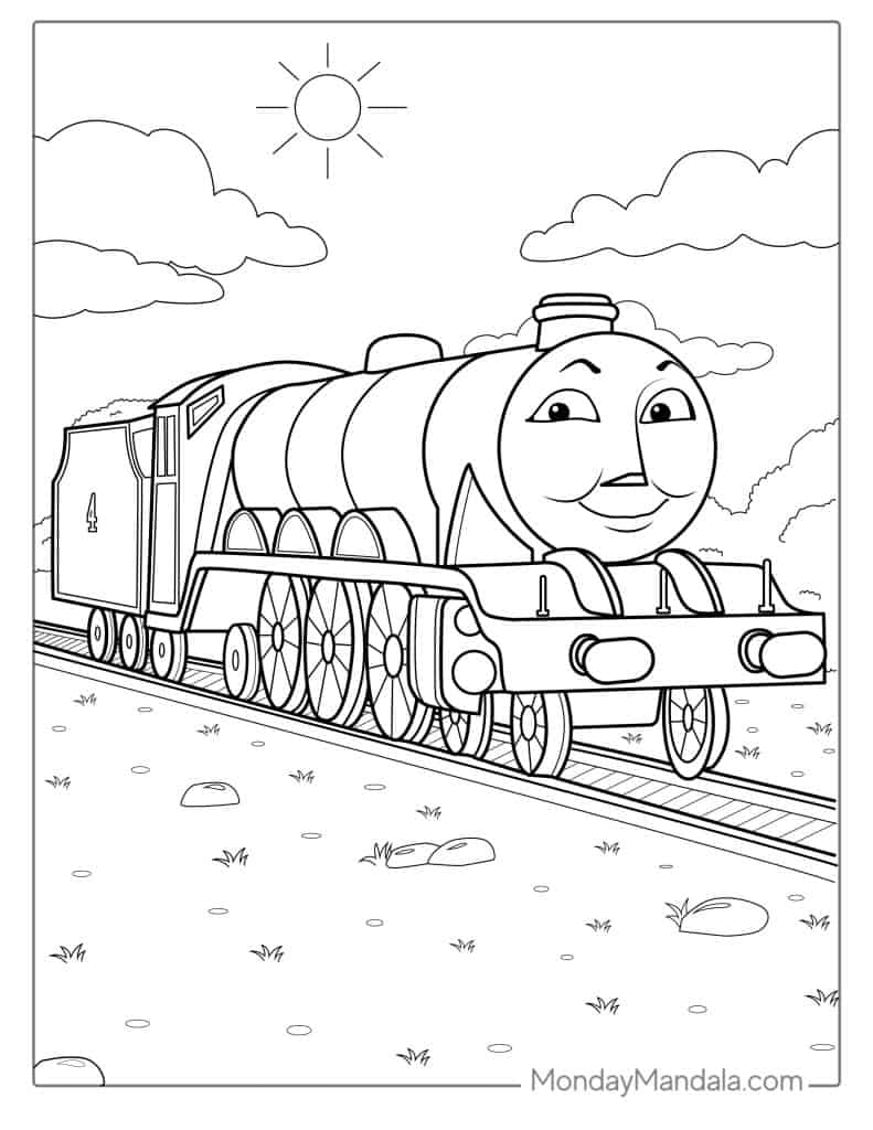Thomas friends coloring pages free pdf printables