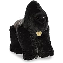 Aurora adorable miyoni silverback gorilla stuffed animal
