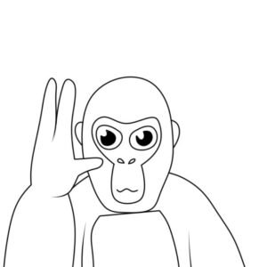 Gorilla tag coloring pages printable for free download