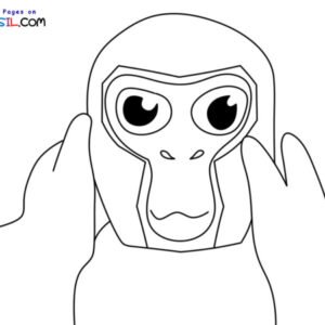 Gorilla tag coloring pages printable for free download