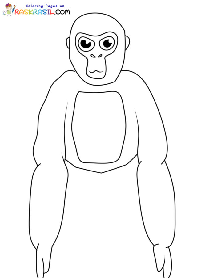 Gorilla tag coloring pages