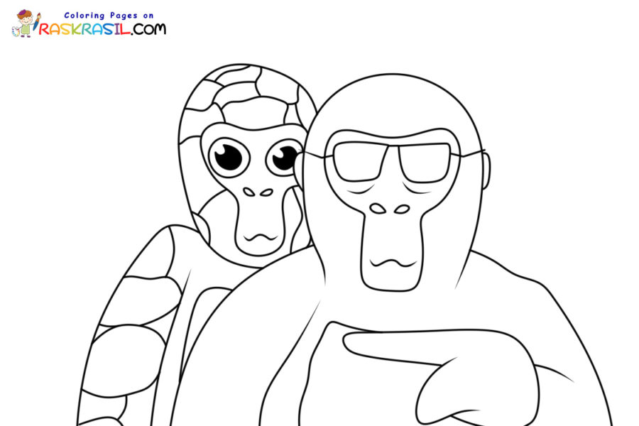 Gorilla tag coloring pages