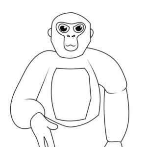 Gorilla tag coloring pages printable for free download