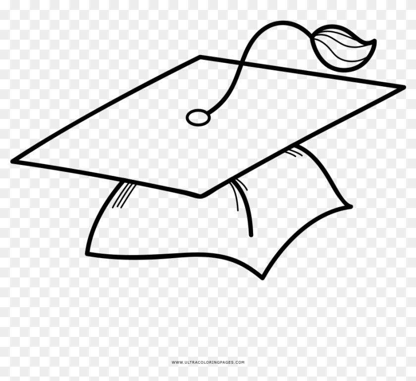 Graduation cap coloring page