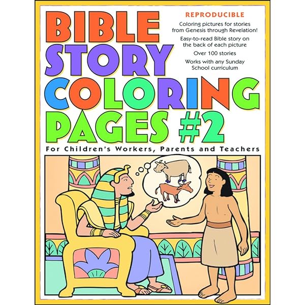 Bible story coloring pages for childrens workers parents and teachers gospel light books