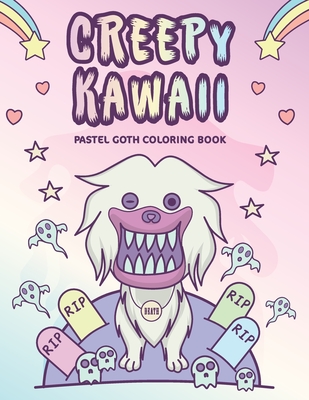 Creepy kawaii pastel goth coloring book cute and scary pastel gothic coloring pages for adults paperback kids books toys