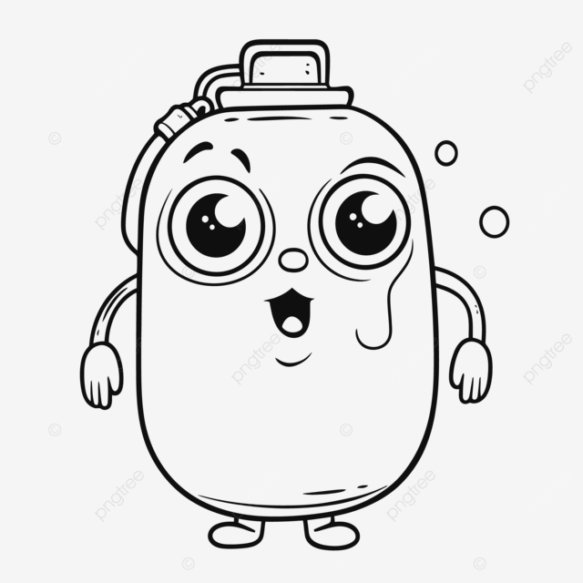 Dibujo de botella agua dibujos animados con orejas para colorear pãginas boceto quema vector png dibujos dibujo del coche dibujo de dibujos animados dibujo de ala png y vector para dcargar