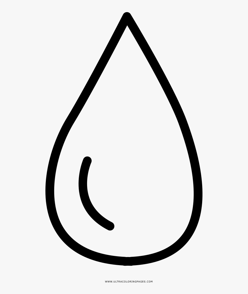Dibujo de gota de agua para colorear