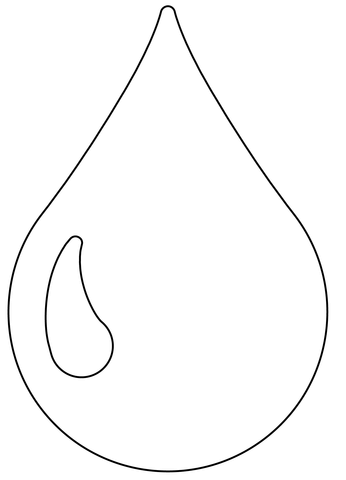 Black droplet emoji coloring page free printable coloring pages