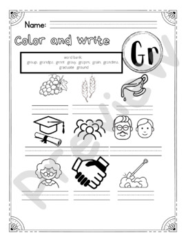 Gr blend coloring activity by missmurfincreates tpt