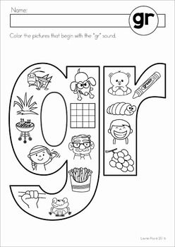 Blends worksheets and activities