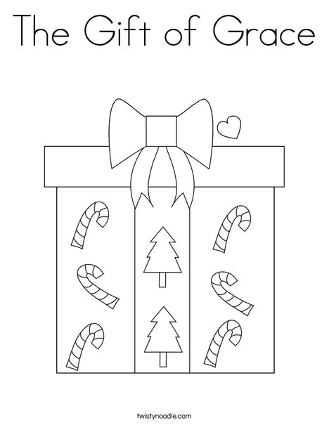 The gift of grace coloring page