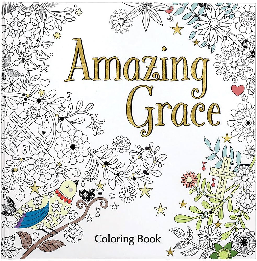 Amazg grace colorg book colorg faith zondervan books