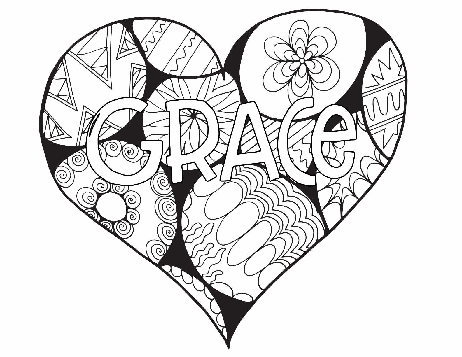 Grace free printable coloring pages â stevie doodles