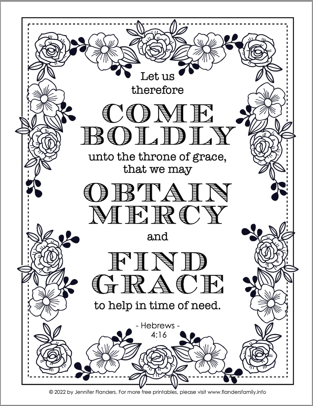 Finding grace coloring page